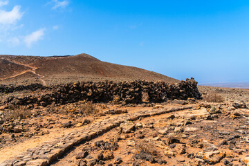 Volcanic landscape of Fuerteventura