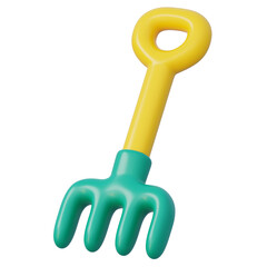 3d yard rake for removing stones and soil slumps