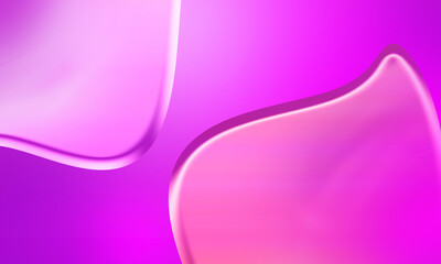 Pink glossy glass gradient abstract design on Magenta Background