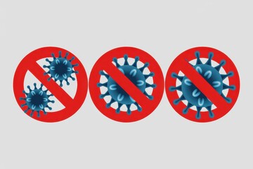 Antivirus protection of stop sign for coronavirus covid 19 pandemic