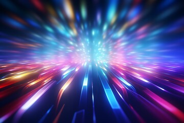 Blurred lights flashing colorful background