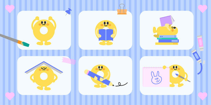 funny characters_study dounuts