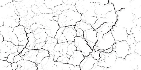 Black and white texture of cracks, stains and old surface. Grunge black and white vintage. Abstract texture for design. Black and white Grunge Texture with cracks.
