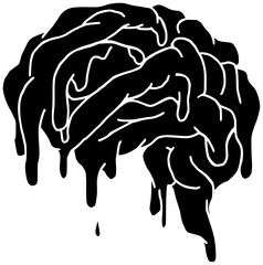 brain illustration symbol silhouette human logo icon icon idea outline mind intelligence science concept psychology head memory line outline shape and vector graphic background