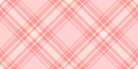 Tidy vector background check, covering pattern texture plaid. African fabric tartan seamless textile in red and light colors.