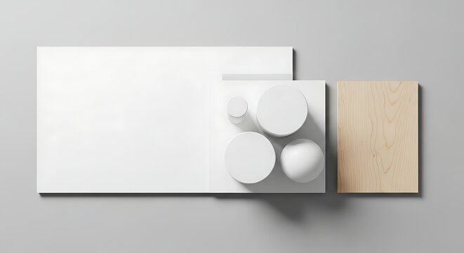 Minimalist Stationery Mockup with Clean and Modern Design.