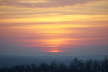 Beautiful autumn landscape in Ukraine