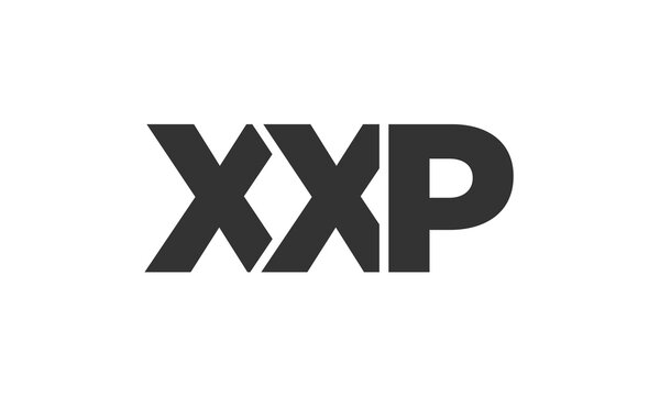 XXP logo design template with strong and modern bold text. Initial based vector logotype featuring simple and minimal typography. Trendy company identity.