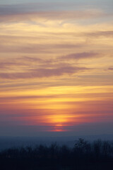 Obraz premium Beautiful autumn landscape in Ukraine