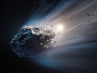 Asteroid Flying Close to Earth Generative AI
