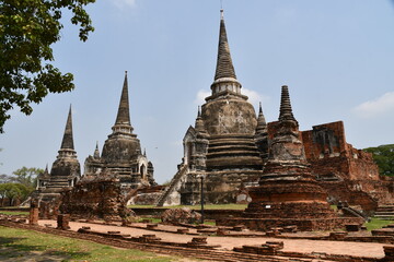 Fototapeta premium タイアユタヤのワット・プラ・シー・サンペット