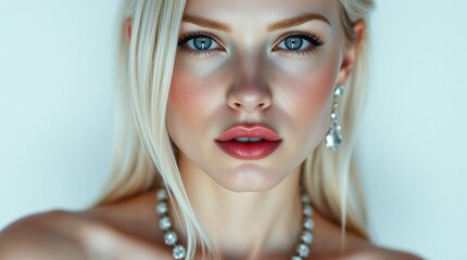 Beautiful White Woman portrait