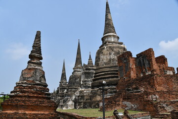 Fototapeta premium タイアユタヤのワット・プラ・シー・サンペット