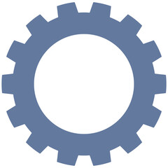 Simple Gear Wheel Symbol Element