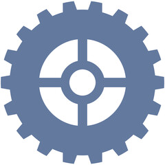 Single Cogwheel Illustration Element