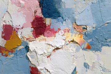 Abstract Art Bold Color Fields Layered Painterly Texture Contemporary Design