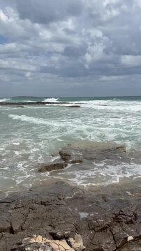 waves on the beach