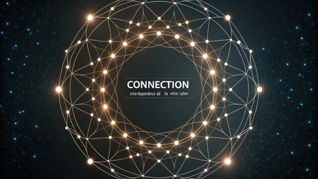 Intricate network of glowing interconnected light filaments forming a complex digital sphere, symbolizing global connection and data flow. - Powered by Adobe