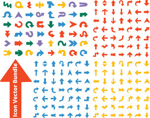 Hand drawn Crayon abstract organic collage shape arrow element set. Abstract arrow, elements. Vector illustration