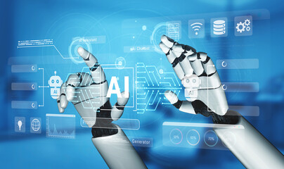 AI analyzing and processing data through neural systems, enabling intelligent chatbot communication and automated digital workflow management Parse