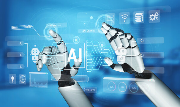 AI analyzing and processing data through neural systems, enabling intelligent chatbot communication and automated digital workflow management Parse - Powered by Adobe