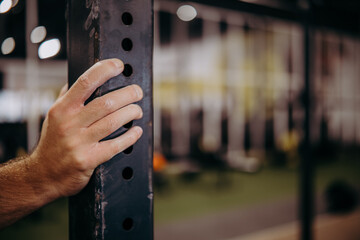 Naklejka premium Trening na siłowni