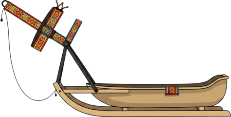 Reindeer Harness with Pulk Sled