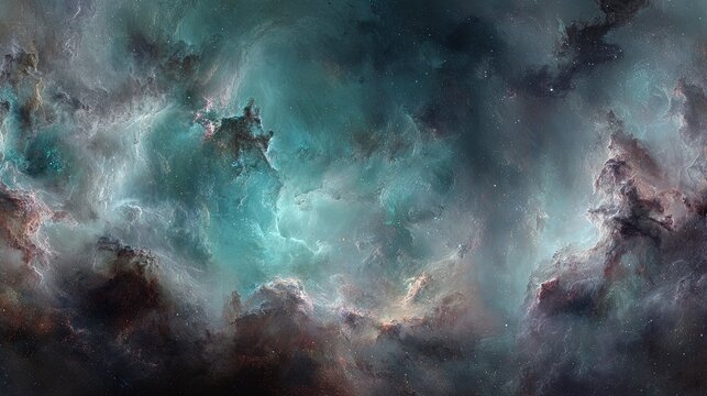 Colorful Nebula In Deep Space