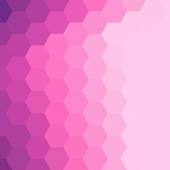 background hexagon pattern, template. Pink hexagon wallpaper. Vector illustration. EPS 10