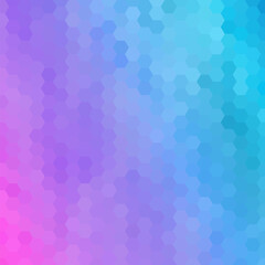 Abstract vector background. Geometric image. polygonal style. Blue and purple hexagon. eps 10
