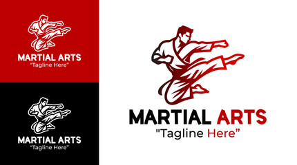 Martial Arts Logo Bold Traditional Combat Badge