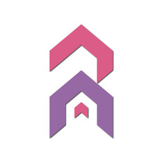 creative modern color full letter logo design illustrator