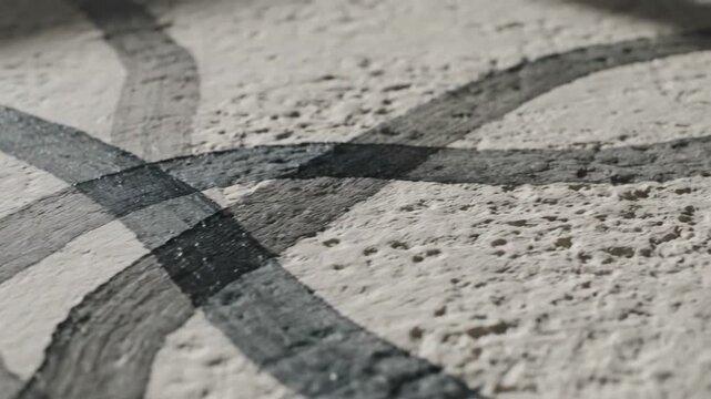 Abstract art with intersecting lines and textured background, artistic design.