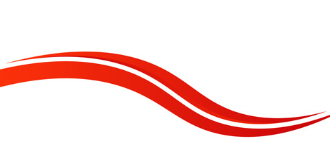 Vector red line background curve element with white space for text and message design, overlapping layers, vector