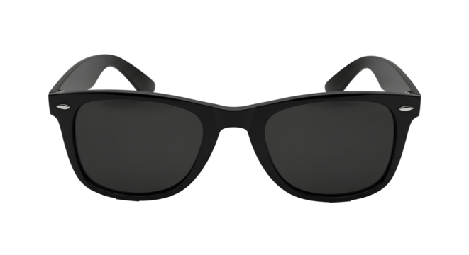 Stylish Shade: A sleek pair of black sunglasses, exuding timeless fashion and contemporary appeal, inviting one to embrace an air of mystery and effortless cool.