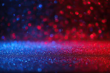 Abstract bokeh background with vibrant red and blue colors