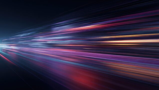 Abstract speed lines in vibrant colors