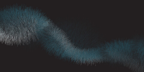 A diverse collection of abstract digital backgrounds featuring dynamic patterns on a dark backdrop, including a glowing rainbow-gradient ribbon forming a loop, clusters of fine radiating orange-red li