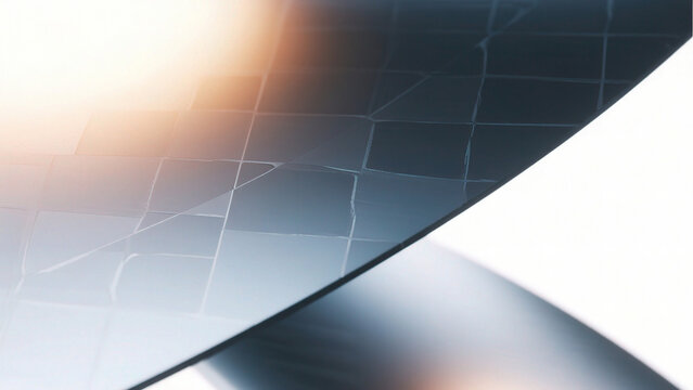 Cracked reflective surface with light