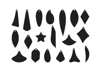 Earring Templates, Earring Templates vector bundle, Earring Templates clipart, Earring Templates silhouette.