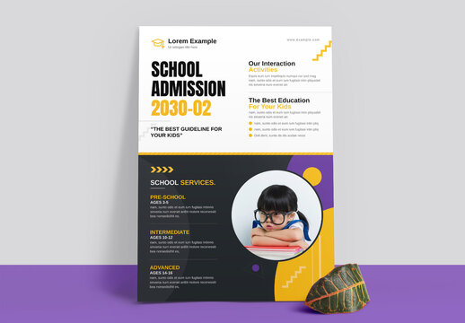 School Admission Flyer