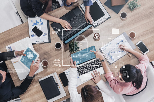Digital padlock surrounded by data security diagrams representing encryption, network protection, and secure information management Parse