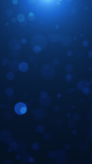 Soft blue bokeh lights floating on a dark backdrop, creating a calm, dreamy, atmospheric effect