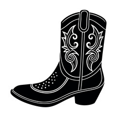 Cowgirl boot silhouette
