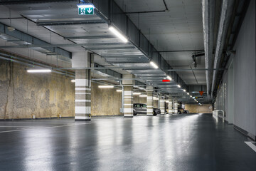 Close-up of industrial electrical installations and cable trays. Intricate network of power cables and wires for industrial or commercial infrastructure.