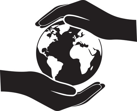 Hands protecting earth symbolizing human rights day and global peace advocacy - Powered by Adobe