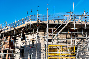 construction site of a building