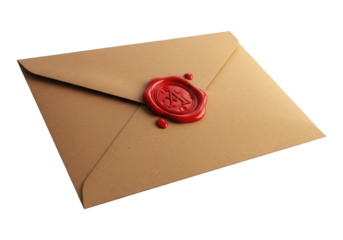 Sealed brown paper envelope rests against a solid black background under soft illumination