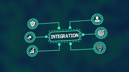 Integration workflow with interconnected digital optimization elements enabling seamless process alignment and operational improvement for enterprises.