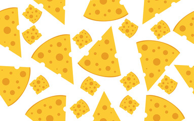 yellow cheddar cheese seamless pattern texture vector illustration cartoon background wallpaper textile fabric